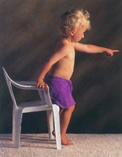 Picture of a child showing natural poise and interest in the world