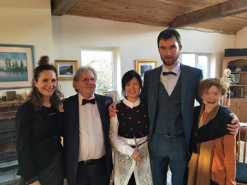 New graduates Grace Park and Richard Kinsella, Alexander Technique Centre Galway, 2017