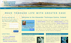 Screen shot of alexander.ie homepage