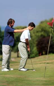 Good balance and co-ordination are vital when playing golf