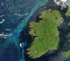 Satellite map of Ireland